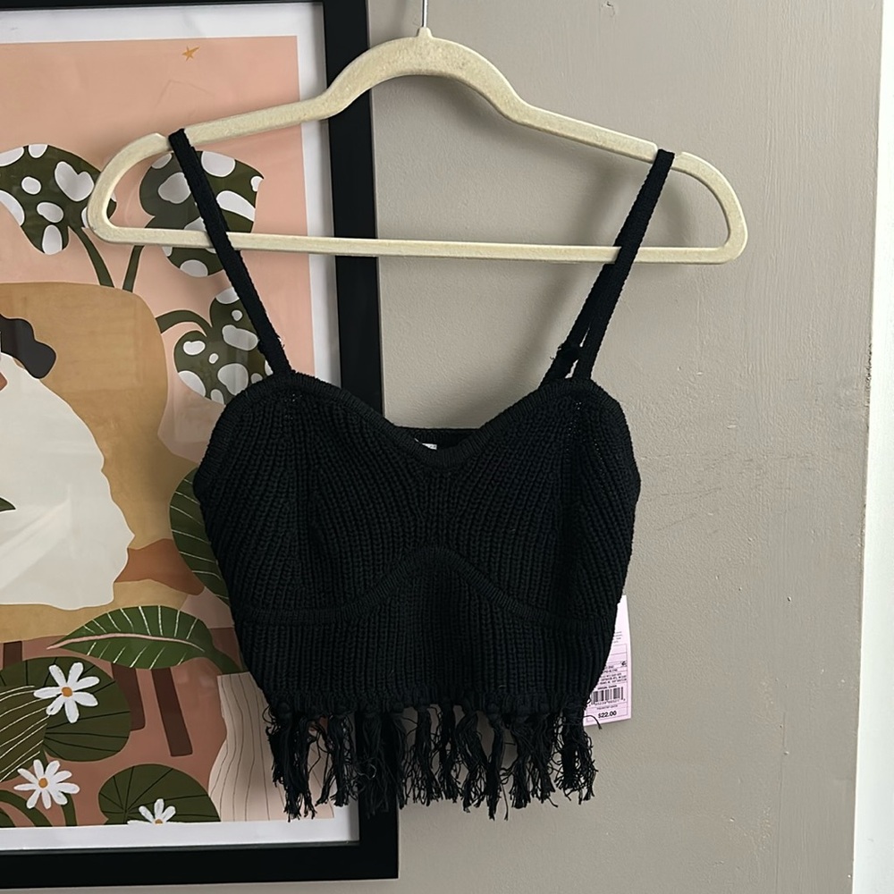 NWT Wild Fable Fringe Sweater Tank - Size Small